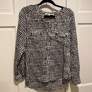 Collective concepts black & white blouse, S